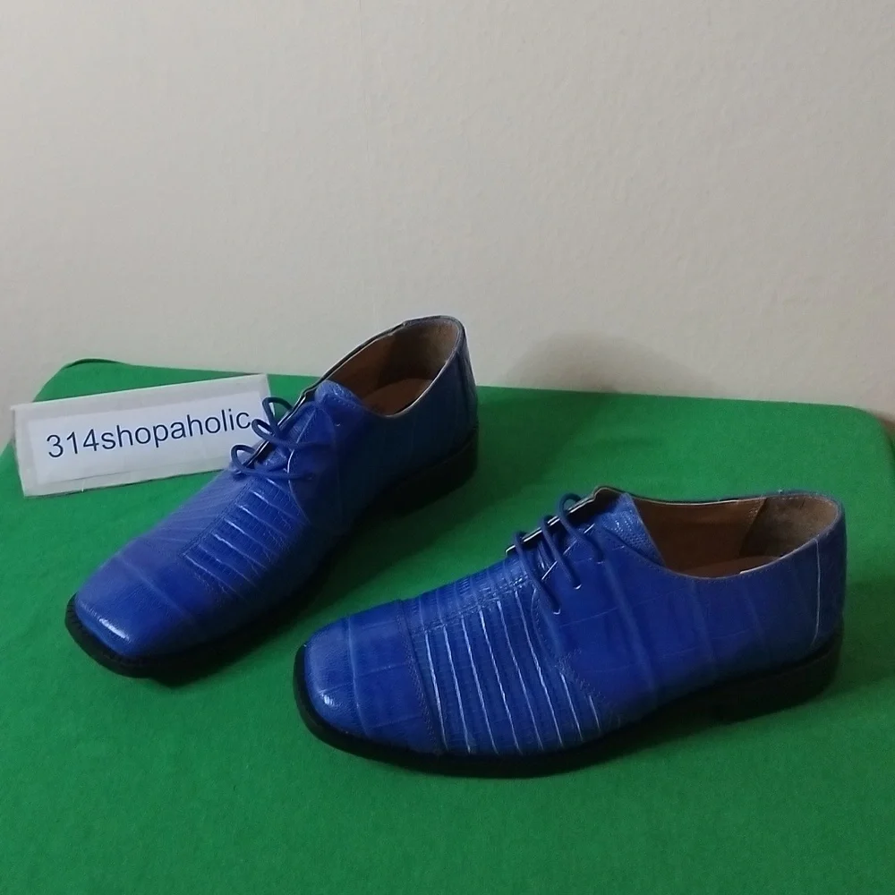Boys Blue Dress Shoes